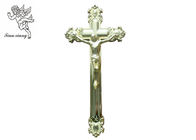 الزينة يسوع الصليب الجنازة الصليب حجم 44.8 × 20.8 سنتيمتر، الذهبي البلاستيك النعش الصليب