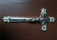 الزينة يسوع الصليب الجنازة الصليب حجم 44.8 × 20.8 سنتيمتر، الذهبي البلاستيك النعش الصليب